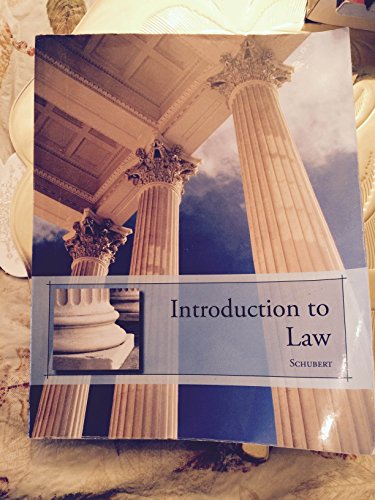 Stock image for Introduction to Law for sale by ThriftBooks-Dallas