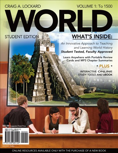9781111086770: Bundle: WORLD, Volume 1 (with Review Cards and Bind-In Printed Access Card) + WebTutor™ on Blackboard Printed Access Card