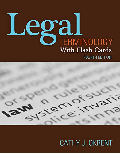 Stock image for Legal Terminology with Flashcards for sale by BooksRun