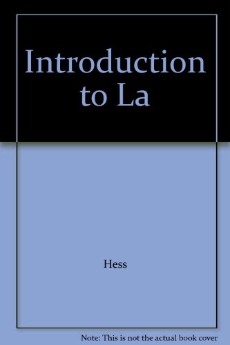 9781111138929: Introduction to La