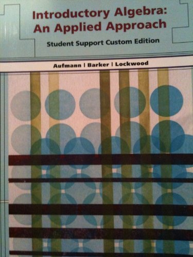 Imagen de archivo de Introductory Algebra: An Applied Approach a la venta por ThriftBooks-Atlanta