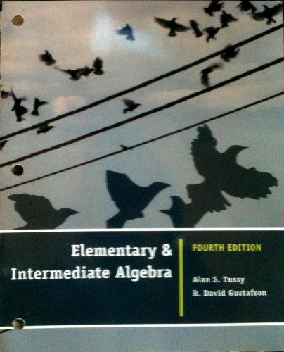 Elementary & Intermediate Algebra (9781111215774) by Alan S. Tussy; R. David Gustafson