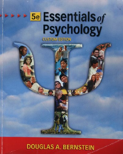 Beispielbild fr 5E Essentials of Psychology custom Edition zum Verkauf von ThriftBooks-Atlanta