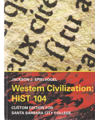 Beispielbild fr Western Civilization: HIST 104 zum Verkauf von Better World Books