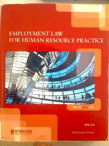 Stock image for Employment Law for Hr for sale by Better World Books