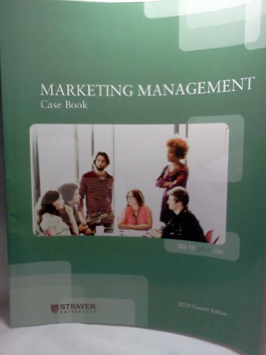 Stock image for Marketing Management Case Book for sale by BookHolders