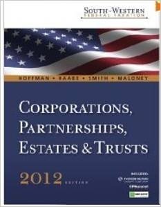 9781111221690: South-Western Federal Taxation 2012: Corporations, Partnerships, Estates and Trusts