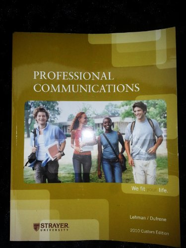 9781111296254: Professional Communications
