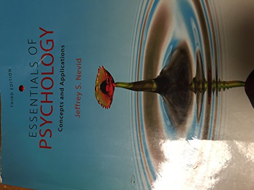 Essentials of Psychology: Concepts and Applications (9781111301217) by Nevid, Jeffrey S.