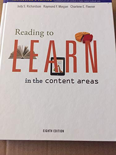 Beispielbild fr Reading to Learn in the Content Areas (Whats New in Education) zum Verkauf von HPB-Red