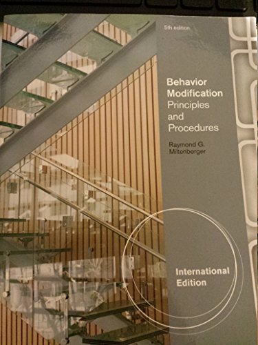 Beispielbild fr Behavior Modification: Principles and Procedures zum Verkauf von Zoom Books Company