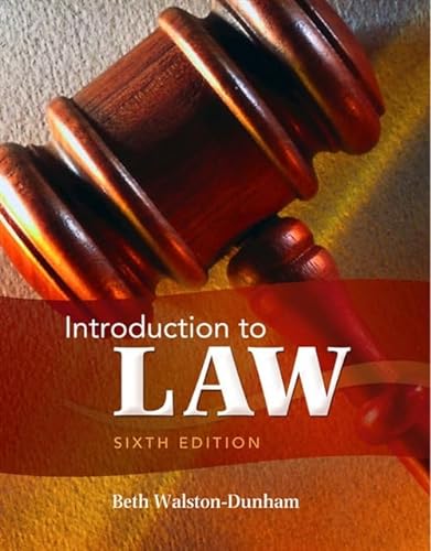 9781111311896: Introduction to Law, 6th Edition