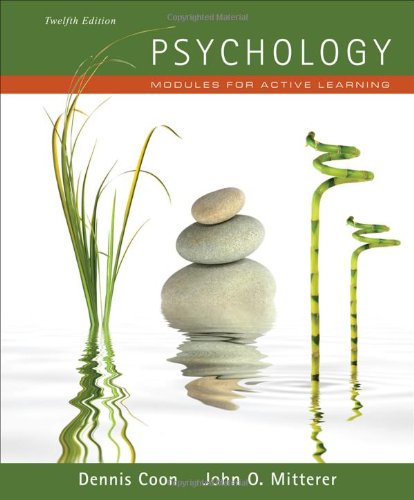 Stock image for Psychology: Modules for Active Learning (with Concept Modules with Note-Taking and Practice Exams Booklet) for sale by BookHolders