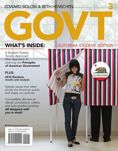 Stock image for GOVT3, California Edition (with Political Science CourseMate with eBook Printed Access Card) for sale by Green Street Books