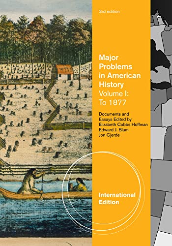 Stock image for Major Problems in American History: v. 1 (International Edition) for sale by Brit Books