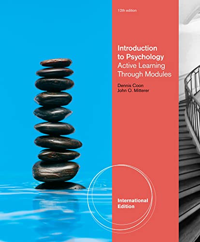 Stock image for Introduction to Psychology:Active Learning through Modules,12th Ed for sale by Basi6 International