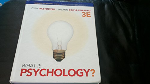 Imagen de archivo de What Is Psychology? a la venta por Better World Books