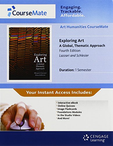 Stock image for CourseMate Printed Access Card for Lazzari/Schlesier&#39;s Exploring Art: A Global, Thematic Approach, 4 for sale by Wrigley Books