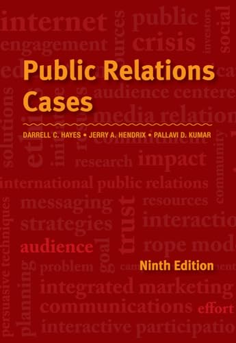 Imagen de archivo de Public Relations Cases a la venta por HPB-Red