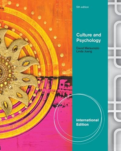 Beispielbild fr Culture and Psychology, International Edition zum Verkauf von Anybook.com