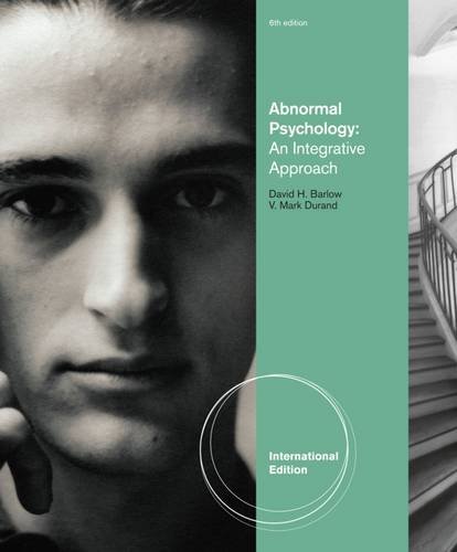 Imagen de archivo de Abnormal Psychology: An Integrative Approach (International Edition) a la venta por SecondSale