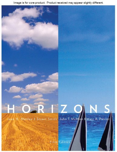 Imagen de archivo de Cengage Advantage: Horizons a la venta por ThriftBooks-Atlanta