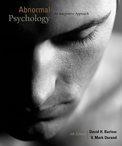 Beispielbild fr Abnormal Psychology : An Integrative Approach zum Verkauf von Better World Books