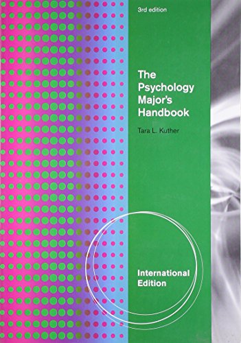 Stock image for THE PSYCHOLOGY MAJORS HANDBOOK, INTERNATIONAL EDITION, 3RD EDITION for sale by Goldbridge Trading