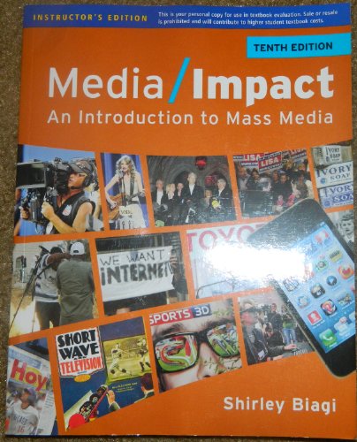 Imagen de archivo de Media Impact: An Introduction to Mass Media (Wadsworth Series in Mass Communication and Journalism: General Mass Communication) a la venta por HPB-Red