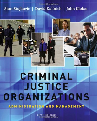 Imagen de archivo de Criminal Justice Organizations: Administration and Management a la venta por SecondSale