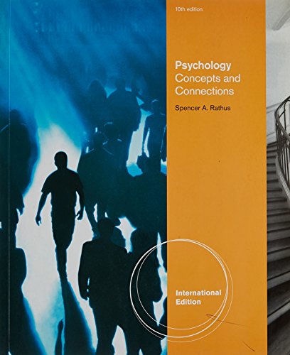 Stock image for Psychology - Concepts & Connections, Brief (9th, 13) by Rathus, Spencer A [Paperback (2012)] for sale by dsmbooks