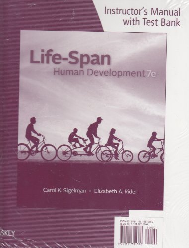Imagen de archivo de Im Tb Life Span Hum Dev 7e a la venta por Better World Books