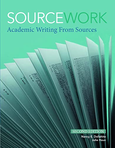 Imagen de archivo de Sourcework: Academic Writing from Sources a la venta por AG Library