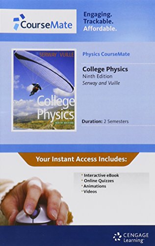 Beispielbild fr Physics CourseMate with eBook Printed Access Card for Serway/Vuille's College Physics zum Verkauf von BookHolders