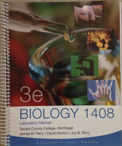 Imagen de archivo de Biology 1408/1409 Laboratory Manual - Tarrant County College- Northeast a la venta por HPB-Red