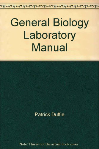 Beispielbild fr General Biology Laboratory Manual zum Verkauf von HPB-Ruby