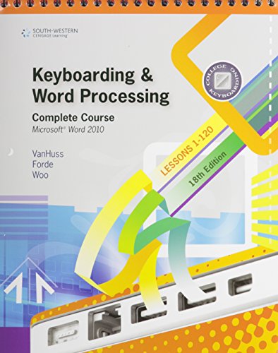 9781111423278: Keyboarding and Word Processing, Complete Course, Lessons 1-120 Package