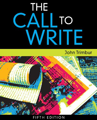 Bundle: The Call to Write, 5th + Enhanced InSite Printed Access Card (9781111424275) by Trimbur, John