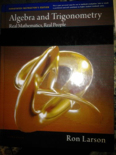 Beispielbild fr Precalculus : Real Mathematics, Real People zum Verkauf von Better World Books: West