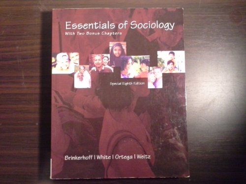 Stock image for ESSENTIALS OF SOCIOLOGY-PKG.>CUSTOM< for sale by HPB-Red