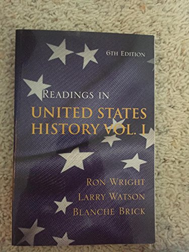 9781111465759: READINGS IN U.S HISTORY,VOL.1
