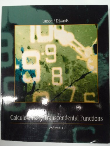 9781111468545: Calculus: Early Transcendental Functions