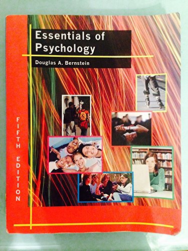 Essentials of Psychology Douglas A. Bernstein (9781111520052) by Douglas A. Bernstein