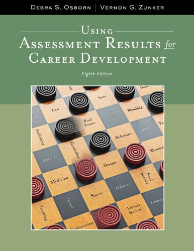 Imagen de archivo de Using Assessment Results for Career Development (Graduate Career Counseling) a la venta por GF Books, Inc.