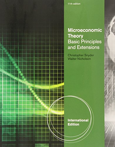 Stock image for Microeconomic Theory: Basic Principles and Extensions. for sale by The Book Garden
