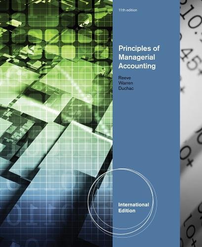 Stock image for Principles of Managerial Accounting, International Edition for sale by Corner of a Foreign Field