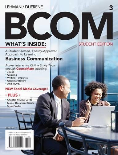 9781111527778: BCOM 3 (with Printed Access Card)