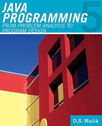 9781111530532: Java' Programming : From Problem Analysis to Program Design (Introduction to Programming)