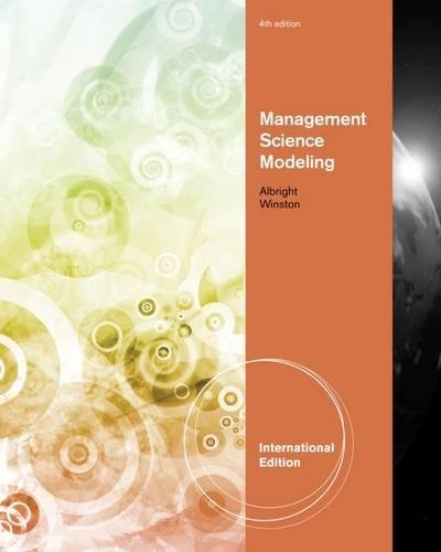 Imagen de archivo de Management Science Modeling a la venta por Anybook.com