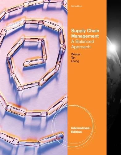 9781111532642: Supply Chain Management: A Balanced Approach, International Edition (with Printed Access Card)